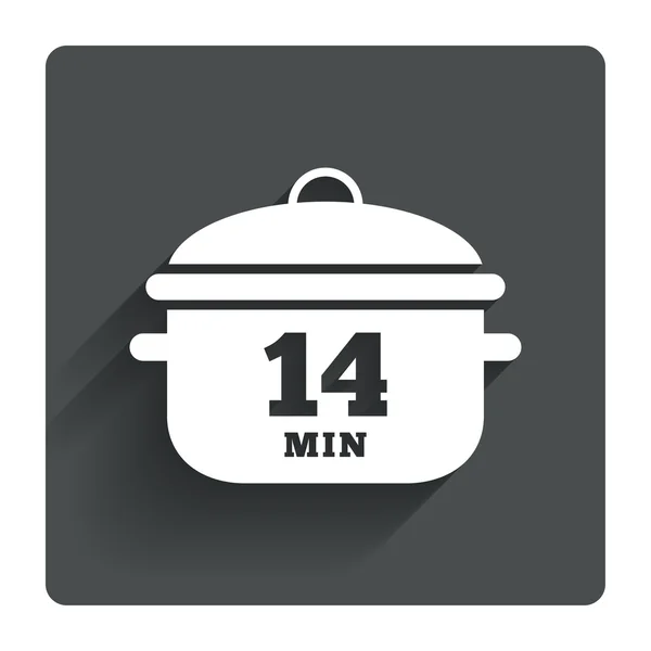 Kook 14 minuten. — Stockvector