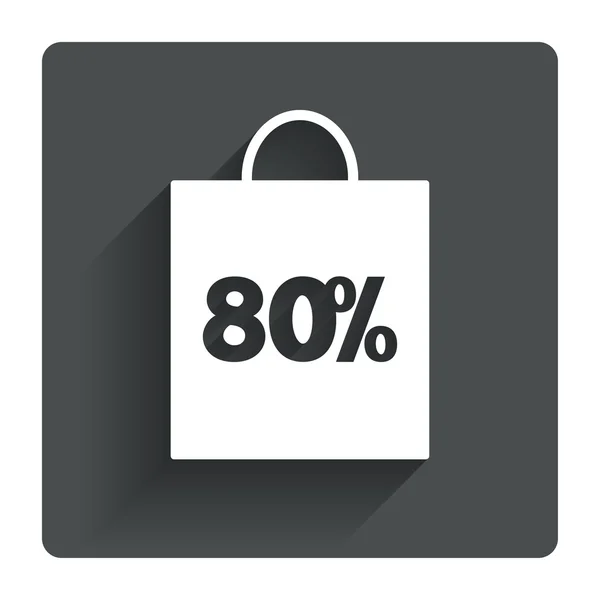 80 percent sale bag — Stock Vector