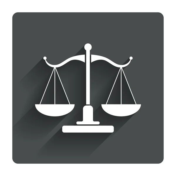 Знак ваги правосуддя — стоковий вектор