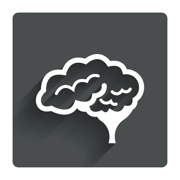 Icono del cerebro. — Archivo Imágenes Vectoriales