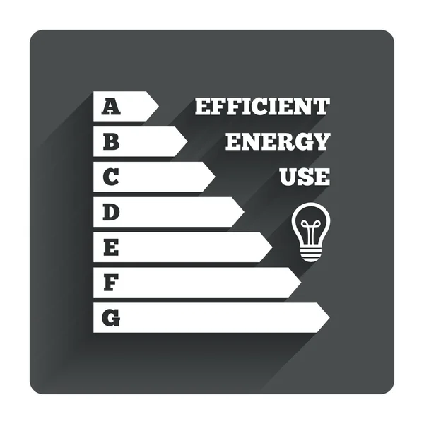 Icône de l'efficacité énergétique . — Image vectorielle