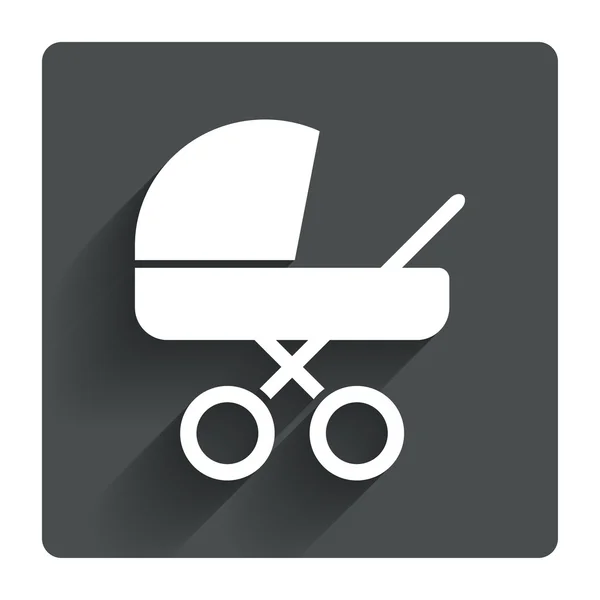 Baby pram stroller icon. — Stock Vector