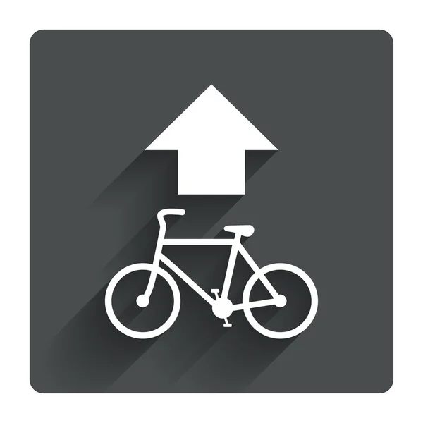 Bicycle path trail sign — Stock Vector