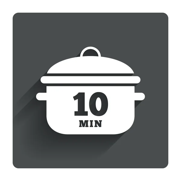 Kook 10 minuten. — Stockvector