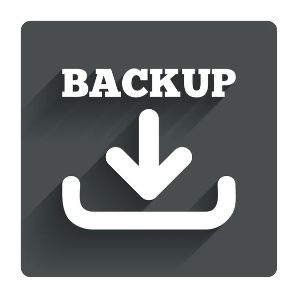 Data di backup segno — Vettoriale Stock
