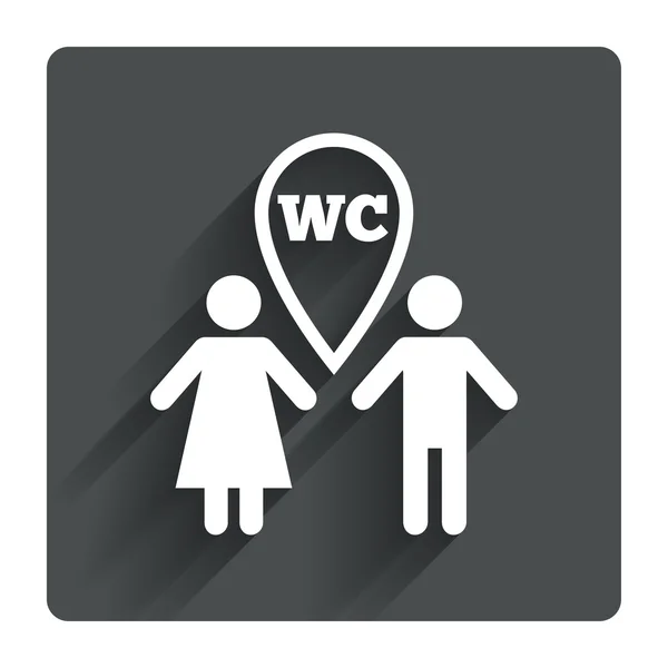 Icono WC WC . — Archivo Imágenes Vectoriales