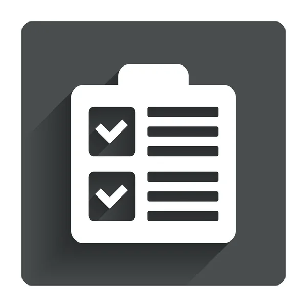 Checklist icon. — Stock Vector