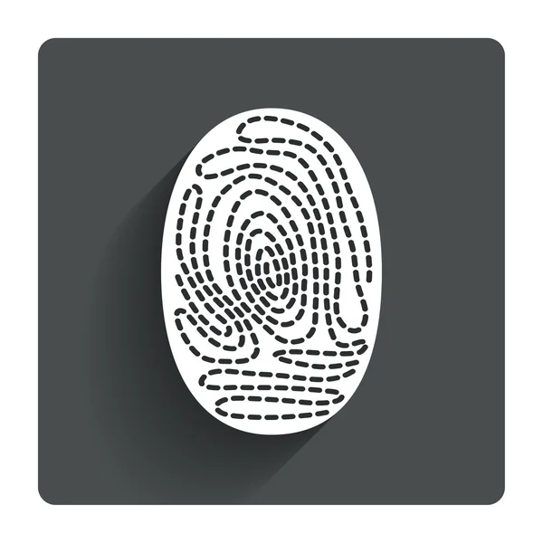 Fingerprint icon. — Stock Vector