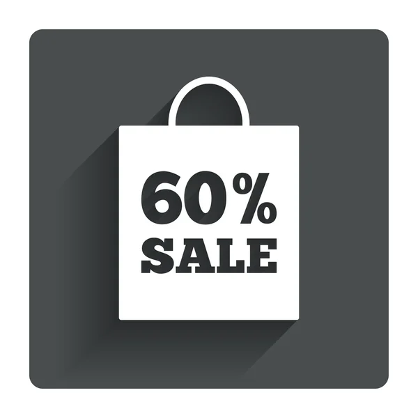 60 procent verkoop tas — Stockvector