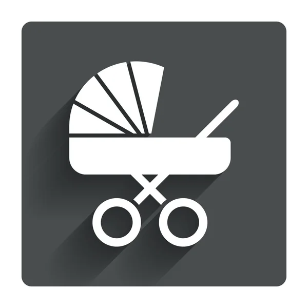 Baby pram stroller icon. — Stock Vector