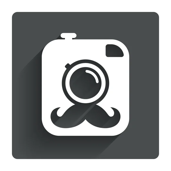 Hipster foto cámara icono . — Vector de stock