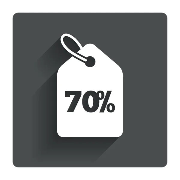 70 procent verkoop prijs tag — Stockvector
