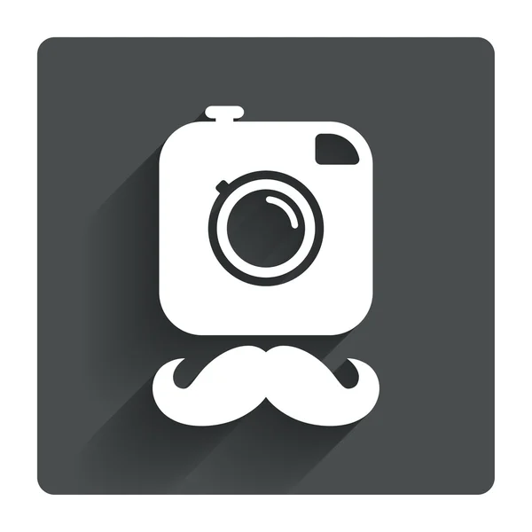 Hipster foto cámara icono . — Vector de stock