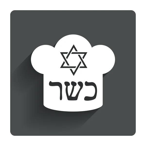 Icono de producto alimenticio Kosher . — Vector de stock