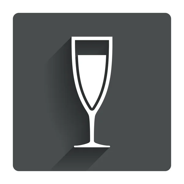 Coupe de champagne icône. — Image vectorielle