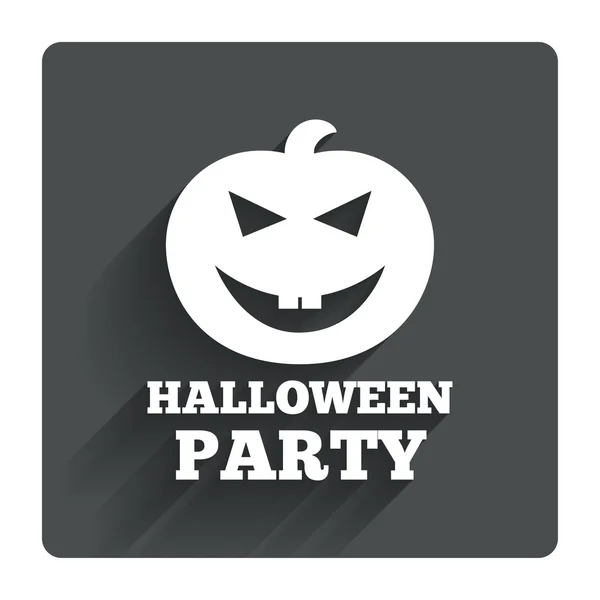 Halloween pumpkin icon. — Stock Vector