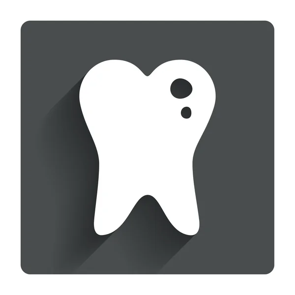 Ícone de dente de cárie . —  Vetores de Stock