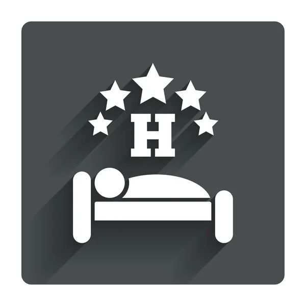 5 gwiazdkowy hotel znak — Wektor stockowy