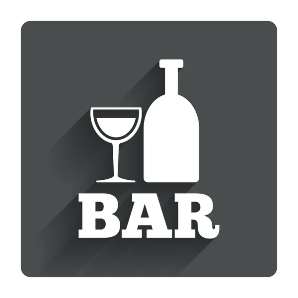 Sinal de bar ou bar — Vetor de Stock