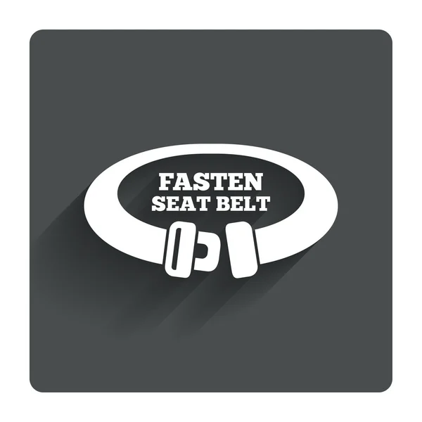 Fijar signo de cinturón de seguridad — Archivo Imágenes Vectoriales