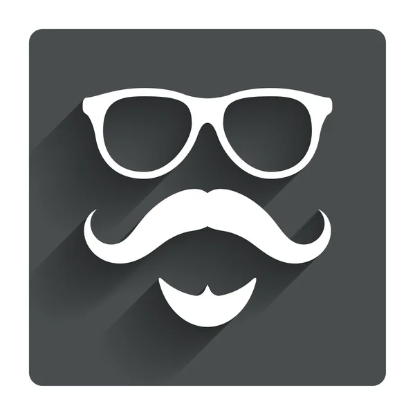 Icona baffi e occhiali . — Vettoriale Stock