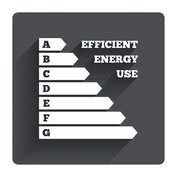 Icône de l'efficacité énergétique . — Image vectorielle