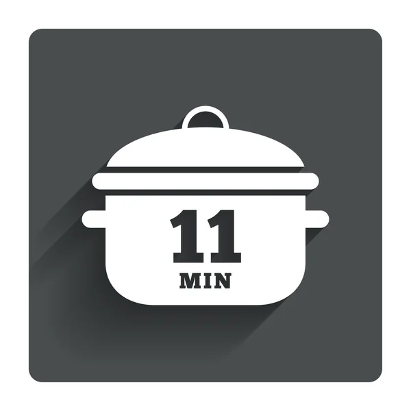 Kook 11 minuten. — Stockvector