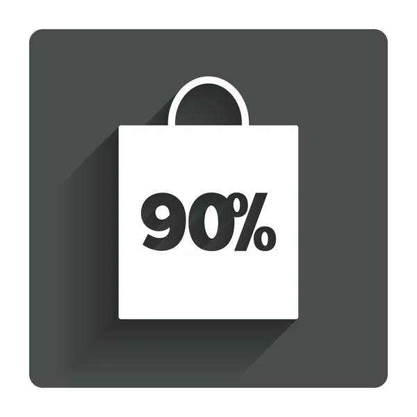 90 procent försäljning väska — Stock vektor