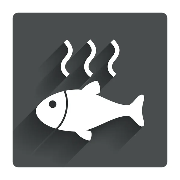 Fish hot sign — Stock Vector