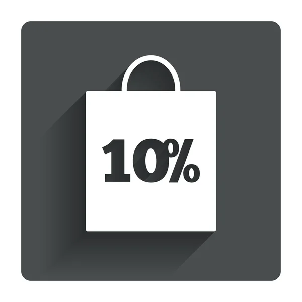 10 procent verkoop tas — Stockvector