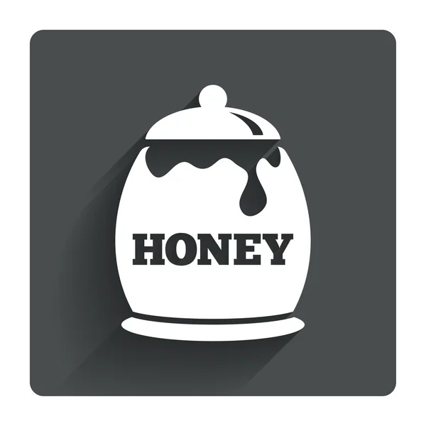 Miel en pot icône . — Image vectorielle