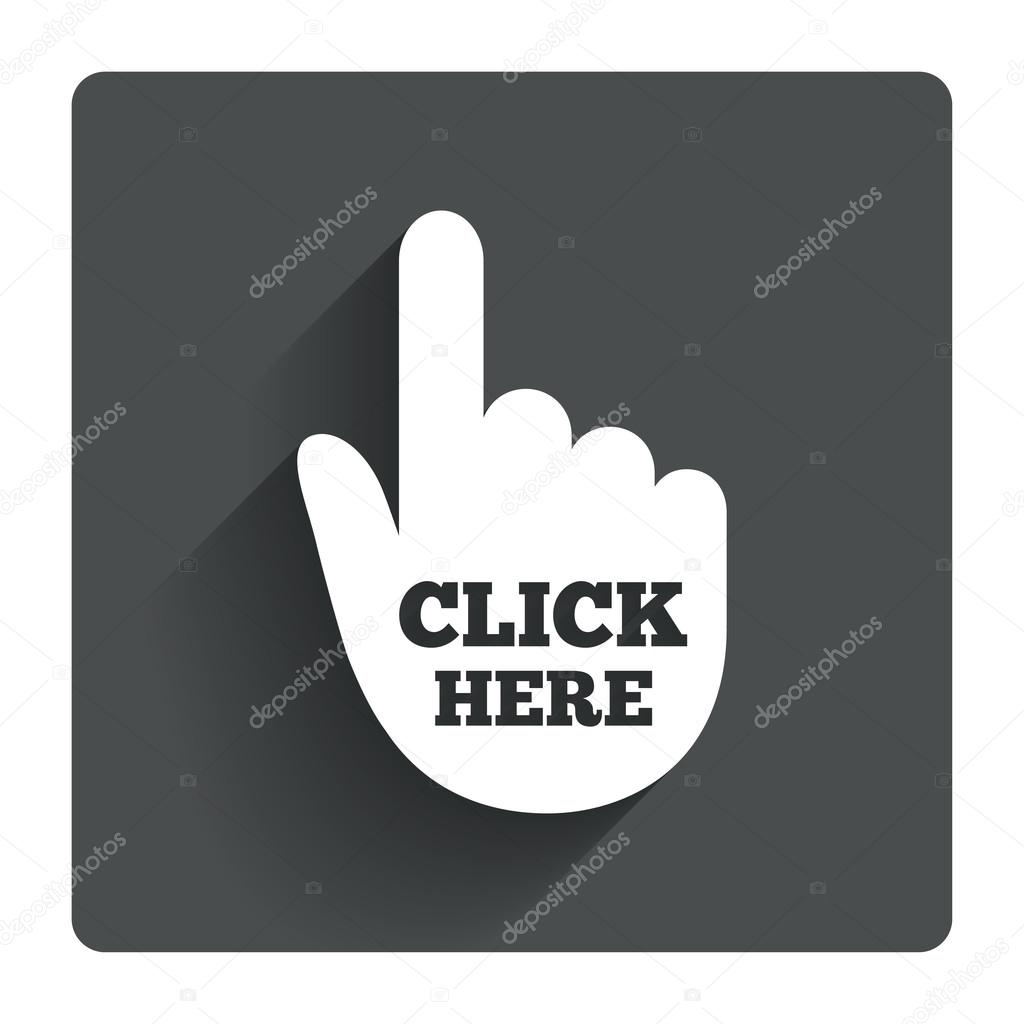 Click here hand icon.