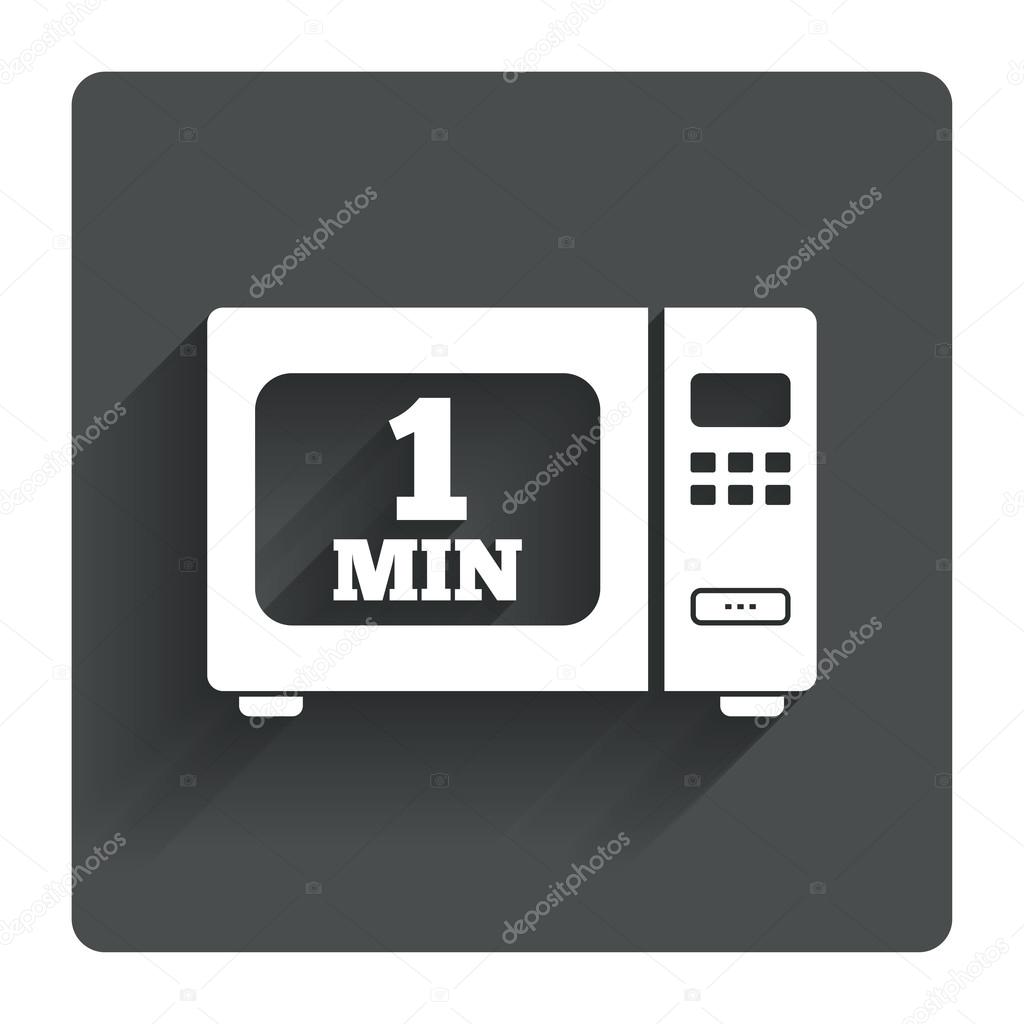 Cook in microwave oven icon.