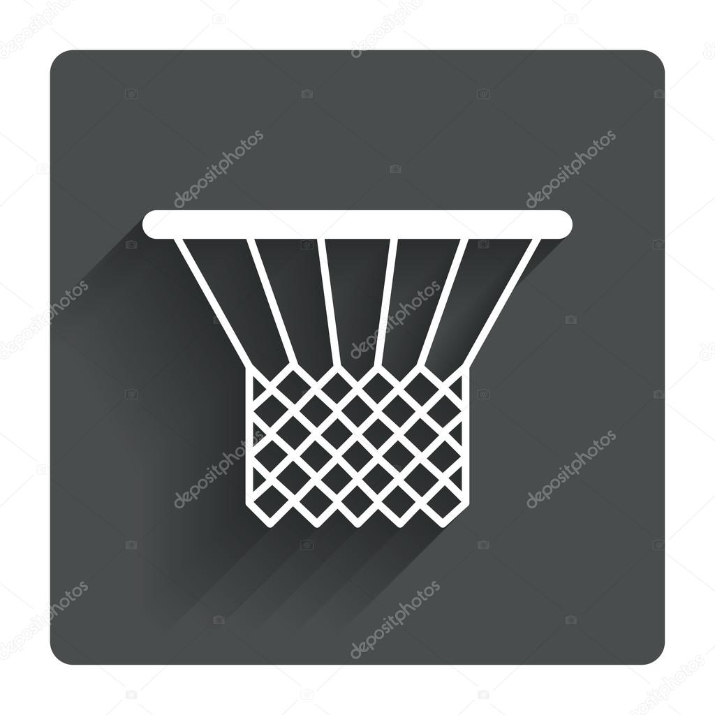 Basketball basket icon.