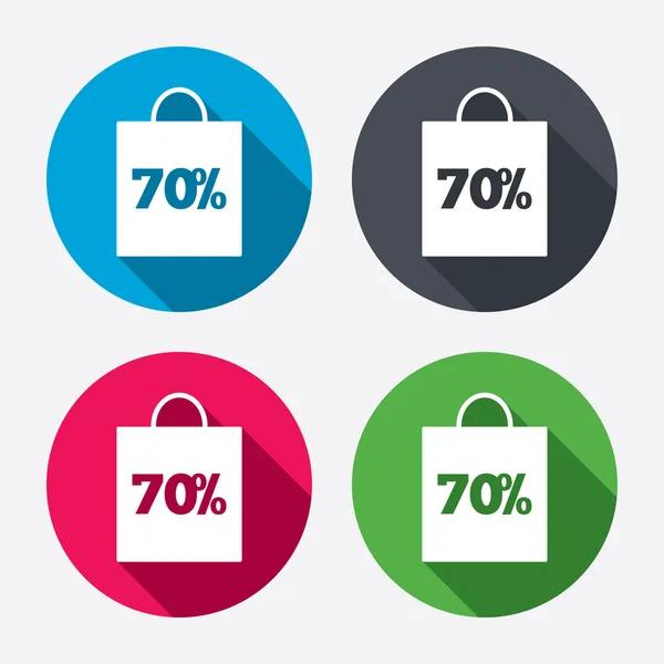 70 pour cent sac de vente — Image vectorielle