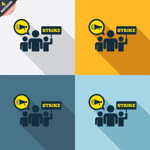 Strike signs — Stock Vector