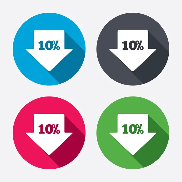 10 % prodej šipka — Stockový vektor