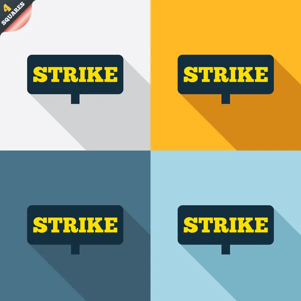 Strike signs — Stock Vector