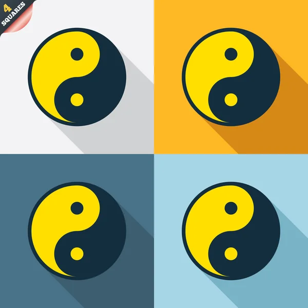 Signos de Ying Yang — Archivo Imágenes Vectoriales