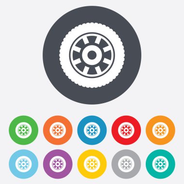 Araba tekerlek işaretleri