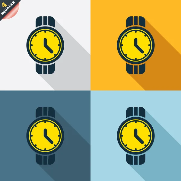 Iconos del reloj de muñeca — Vector de stock