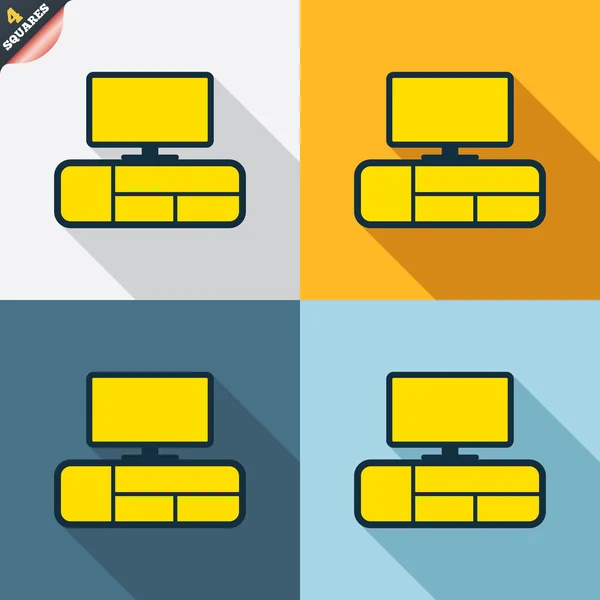 电视表迹象 — 图库矢量图片