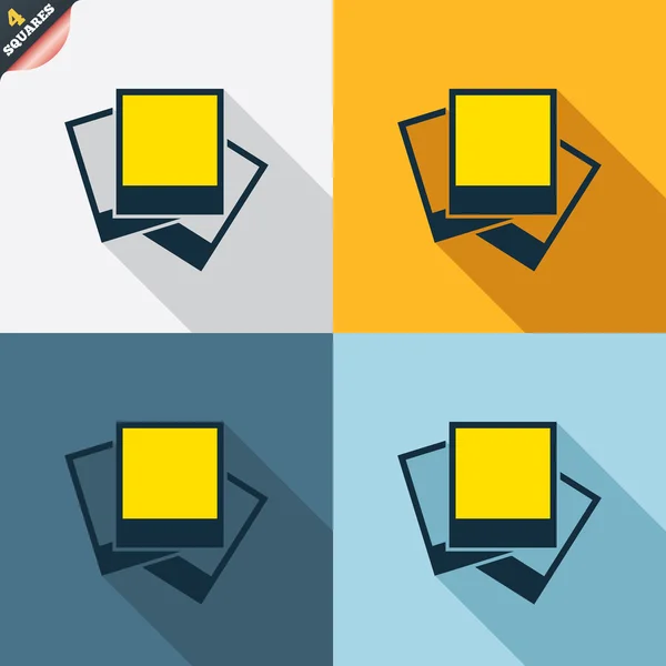Photo frames template icons — Stock Vector