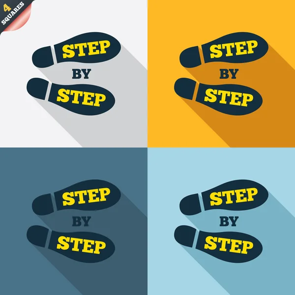 Steg för steg tecknar — Stock vektor