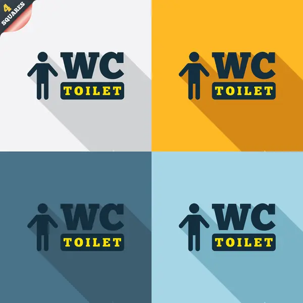 WC Panneaux de toilette — Image vectorielle