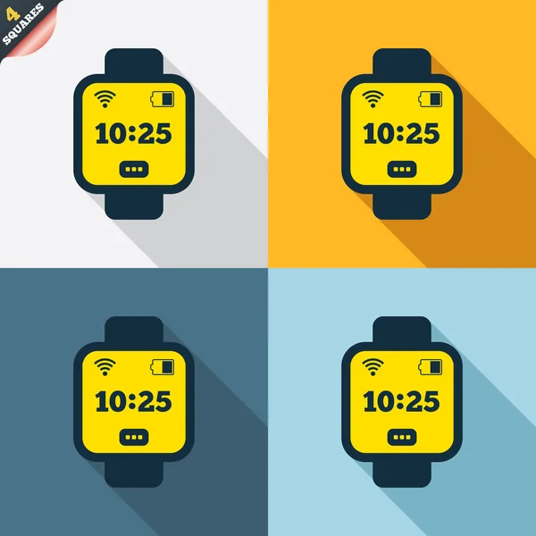 Smart Watch-klocka tecken — Stock vektor