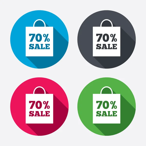 70 percent sale bag — Stock Vector