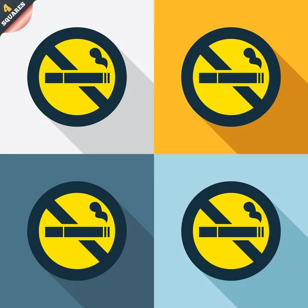Geen rookvrije tekenen — Stockvector
