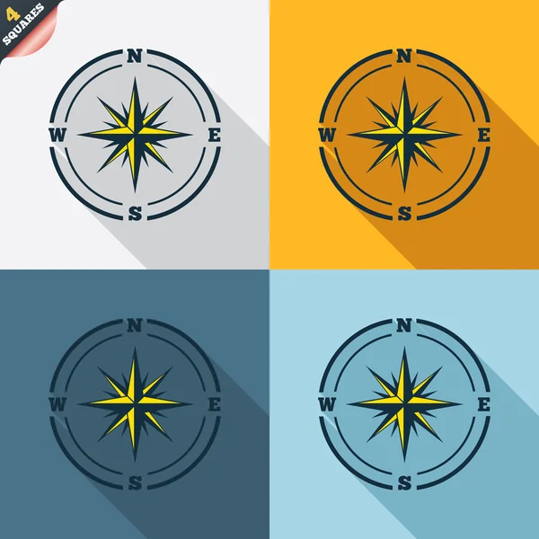 Kompas tekenen — Stockvector
