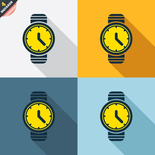 Náramkové hodinky ikony — Stockový vektor